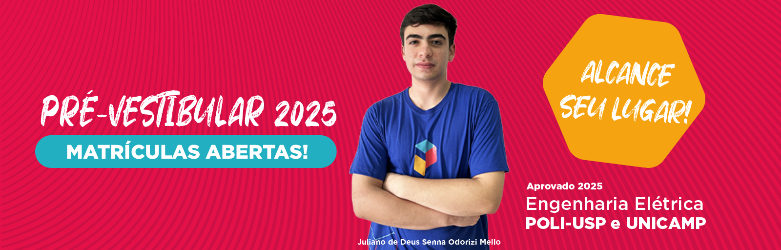 Pré-vestibular 2025 - Matrículas abertas!